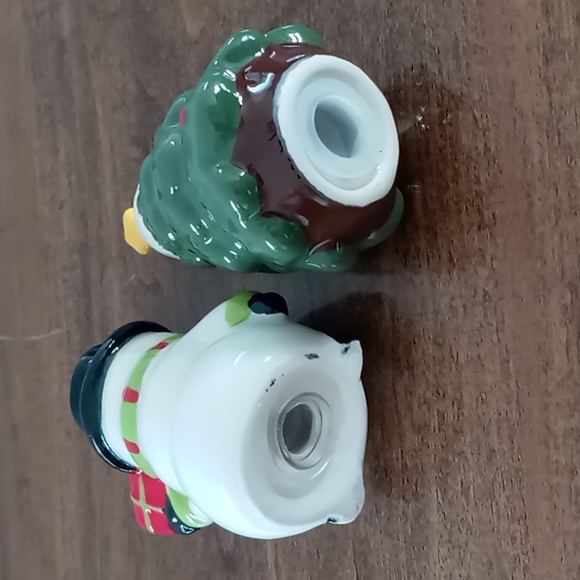Unbranded Snowman & Christmas Tree Salt & Pepper Shakers - Picture 4 of 4